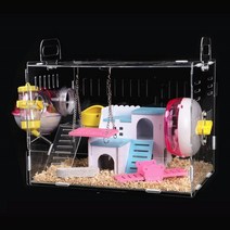 퍼니퍼플 햄스터 케이지 하우스 투명 단층 디깅용 햄스터 집 하우스타워 주택, 3. 단층 대형 01