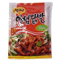 티푸드 업소용 (도매가격) 뼈없는 양념닭발 350g 1등 술안주 간편안주, 6팩
