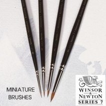 윈저앤뉴튼 콜린스키 세이블 흑담비 수채화붓 시리즈7 Miniature Brush / 옵션선택, 000호