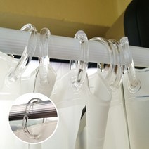 이케아 샤워커튼 링 12P 욕실봉 원형 샤워 호텔 욕조