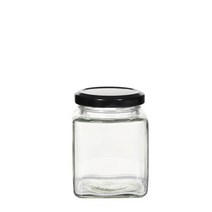 강군샵 [강군샵] 캔들 용기 블랙뚜껑사각글라스 200ml-1개/공병 유리병, 선택완료