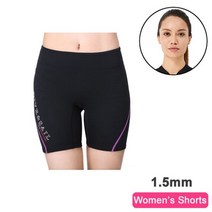 서핑복 잠수복 서핑슈트 여성용 남성용 반바지 바지 15mm 네오프렌 반바지 수영 물 에어로빅 서핑 2mm 3mm 레깅스, S, 1.5mm Women Shorts