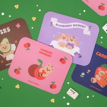 쥬시앤폴 마우스 패드 캐릭터 디자인 PC 노트북 용품, 01.Cherry체리