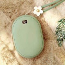 10000mAh 대용량 손난로 보조배터리 휴대용 핫팩, 그린