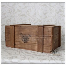 북유럽 빈티지 원목 수납함 정리함 우드박스, 우드 구제 + 42x27x16cm개