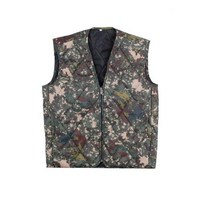 겨울 방한 남녀공용 기모 군용 깔깔이 조끼 방한복