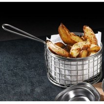 [브릭컴퍼니] 이딜리 튀김 바스켓 감자 치킨 건지개 튀김망 원형 대WBC7E42, 쿠팡윙 본상품선택