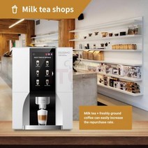 커피자판기 믹스커피자판기 탁상 전자동 커피 자동 기 커피메이커, 220240V 5060Hz+EU