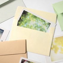 파스텔 청첩장 엽서봉투 100장입, 그린