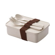 대용량 도시락 숟가락 포크 저장 용기 식기류, 한개옵션1, 02 Beige