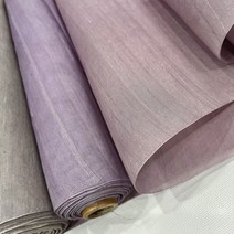 [천연염색] 퍼플계열 옥사명주 천연염색 실크100% 원단, 3.그레이