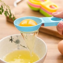 [5개묶음]계란 흰자 노른자 분리 스푼 달걀 분리기 RD, 1개, 색상랜덤