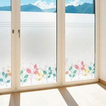 바보사랑 창문 시트지 칼라 안개시트지 벨리아리프01 M A.제제데코, M-A(950X950mm)／스카이블루