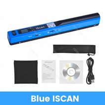 북스캐너 북스캔 비파괴 북 스캐너 양면 고속 책 문서 스캐너 휴대용 A4 iScan 모바일 USB 900DPI HD 책, 11 Blue A4 Scanner