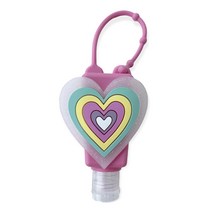 휴대용 손소독제 케이스 용기 캐릭터 홀더 30ml, 4. 무지개하트, 1개입