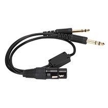 ciciglow 항공 헤드셋 ab-ga airbus xlr-ga 듀얼 플러그 파일럿 헤드셋 어댑터 5 핀 여성 airbus xlr 커넥터-ga 트윈 플러그 항공 헤드셋 xlr
