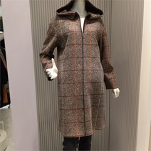 올리비아로렌 NC13 체크후드 집업코트 VOCEAWW9381