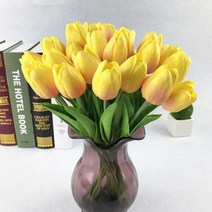 납골당 꾸미기 납골묘 조의 튤립 조화 옐로우color 카페인테리어 집들이선물, 상세페이지 참조