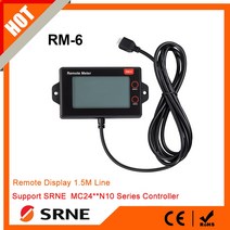 태양광 태양열 컨트롤러 충전 태양전지 SRNE RM-6 MC 시리즈용 터치 기능 원격 디스플레이 Mppt 광 컨트롤, 없음