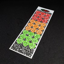 컬러선택 키치 하트 씰 스티커 팩 오브젝트 씰스 폴꾸 다이어리 꾸미기 포카 다꾸 탑로더 탑꾸 [허니마켓], 컴포지션(레드)