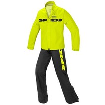 스피디 Spidi 스포츠 레인 슈트, XS Yellow Fluo / Black