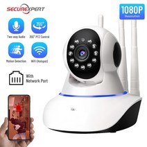 씨씨티비 securexpert 1080p wifi 카메라 무선 스마트 홈 보안 실내, q11-sd 카드