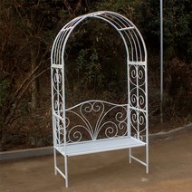 정원 가든아치 단독주택 꾸미기 웨딩 아치 꽃 랙 등나무 프레임 실크 철제 야외 안뜰 가든 게이트, [08] 흰 나비 문