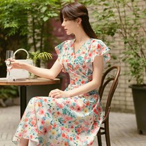 시크라인 오미드 프릴 슬리브 원피스 CLMB-O-138