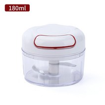 야채 다지기 절삭기 마늘까는기계 강판 다기능 식품 마늘 다지기 분쇄기 500/900ml 주방 도구 과일 야채, 07 White 180ML