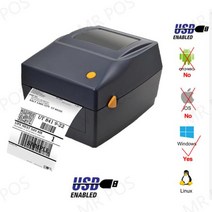 바코드생성기 케어라벨프린터 바코드 출력기 프린터 기계Xprinter 라벨 바코드 프린터 열 영수증 20mm-100m, 04 BK USB_04 영국 플러그