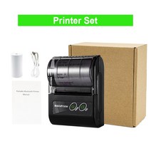 스마트폰사진인화기 휴대폰 사진출력 소형 휴대용 열 무선 프린터 핸즈프리 모바일 기계 컴퓨터용 58mm, 05 Standard Set