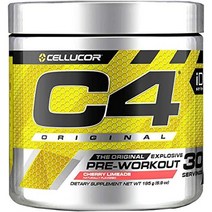 Cellucor C4 부스터 오리지널 헬스 프리워크아웃 체리 라임 30 서빙 195 g, 3개, 195g
