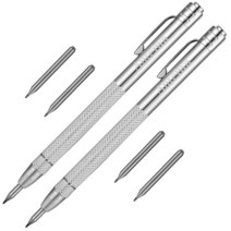 Anteiwa Scribe Tool 4팩 텅스텐 카바이드 스크라이버 마킹 도구 자석 클립 포함 추가 8개 교체 팁 조각 Penn 펜 알루미늄 에칭 기계 유리세라믹금속용, Metallic