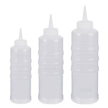 에스앤몰 잘라쓰는 소스통 1구 업소용 반투명 화이트 소스병 기름통 케찹통 마요네즈 드레싱 소스용기 튜브용기, 특대 700ml