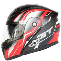 헤돈헬멧 티티앤코헬멧 홍진헬멧 오토바이헬멧 플립 업 이중 안개 방지 바이저 블루투스 헤드셋 내장 분리형 라이너 도트 승인, g, xxl