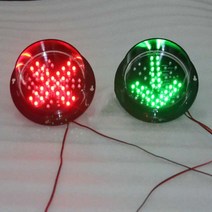 dc12v 또는 dc24v 도착 독점 125mm 적십자 및 녹색 화살표 도로 안전 교통 안전을위한 신호등 주도