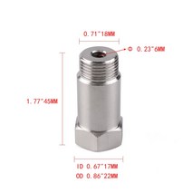 2PCS 산소 O2 센서 스페이서 어댑터 마개 촉매 변환기 빛 제거기, [02] 2 PCS