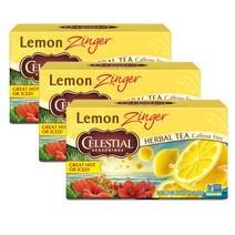 셀레셜시즈닝스 레몬 징어 허벌 티 무카페인, 2.35g, 60개입