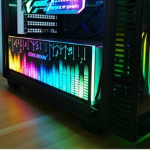 Coolmoon 전원 창고 라이트 보드 Rgb 색상 이미지 브래킷 용 Led 스트립 사용 변경 Diy 컴퓨터 게임 섀시, 하나, 사진 색상