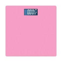 패션파트너 디지털 LCD 사각 체중계, 핑크