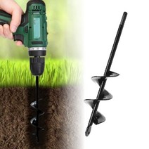 씨앗 모종 나무심기 땅파기 드릴날 5x45 구멍파기 모종삽 대용 감자심기, 1개