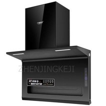 통후드 빌트인후드 주방후드모터 싱크대후드 가정용 주방 레인지 후드 높은 흡입력 측면상단 흡입 스테인레스 스틸 자동 청소 램프 블랙 기계 초박형, Ordinary+EU