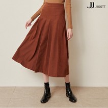 JJ지고트 백 밴딩 코듀로이 플리츠 스커트 GMCP0SKW5