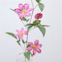 실크플라워 클레마티스 조화꽃 가지 83cm 인테리어조화, Mauve(모우브)