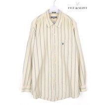 빈티지/ 라일앤스콧 남방/남성XL/셔츠/스트라이프/5015a1