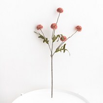 웨딩 부케 꽃 다발 졸업 결혼 식 백일 돌잔치 플라워 꽃꽃이 인테리어 장식 식물 사무실 응접실 거실 홈데코 꾸미기2pcs 50cm 인공 민들레 홈 테이블 벽 재료 공장에, 딥 핑크