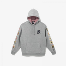 뉴에라 뉴에라 기모 MLB 쿠퍼스타운 월드 시리즈 뉴욕 양키스 후드 헤더 그레이_K 13338677