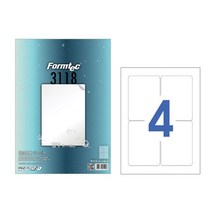 남가커머스 폼텍 방수라벨지 PP3118 4칸 10매x2개 한국 애니라벨 04956-50964ea, namgac 본상품선택