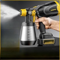 전기 페인트 분사기 도장기 스프레이 건 오일 전동, 단일사이즈, 배터리수명긴 20노트 + 방풍노즐7개