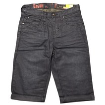 구식 유럽 미국 레트로 멀티 플라즈마 코팅 장인 슬림 스트레이트 데님 긴바지